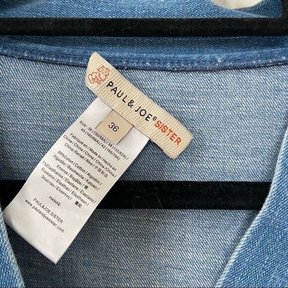 Paul & Joe Sister Denim Short Sleeve Dress Size Small - Picture 7 of 7
